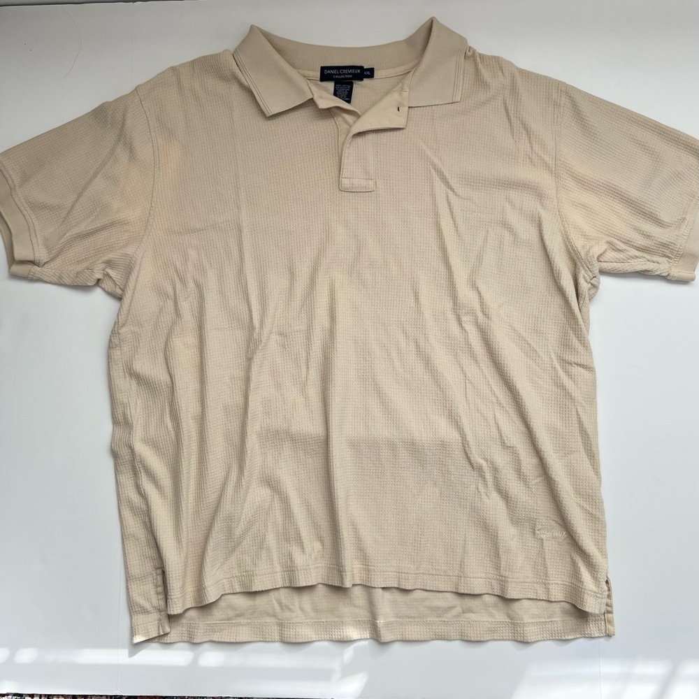 Daniel Cremieux Beige Polo Shirt Size XXL